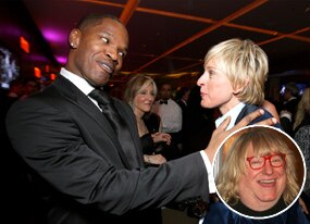 Ellen DeGeneres, Jamie Foxx, Bruce Vilanch