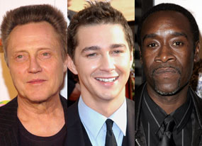 Christopher Walken, Shia Labeouf, Don Cheadle 
