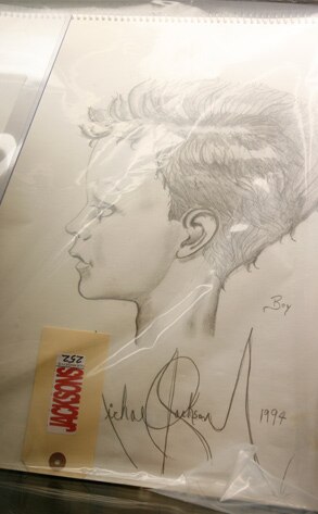 Portrait of the boy signed by Michael Jackson 1994