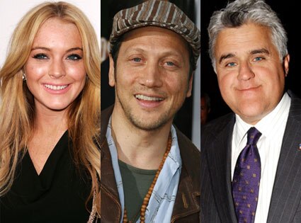 Lindsay Lohan, Rob Schneider, Jay Leno