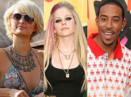 Paris Hilton, Avril Lavigne, Ludacris