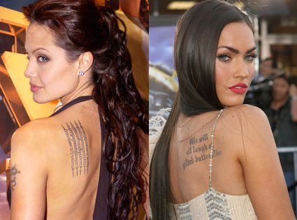  Celebrity Tattoos, hollywood, hot, hotties, 