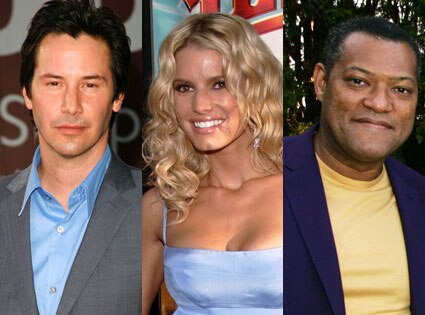 Keanu Reeves, Jessica Simpson, Laurence Fishburne