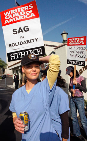 Katherine Heigl, Writers' Strike