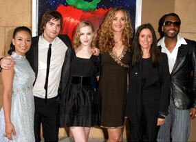 T.V. Carpio, Jim Sturgess, Evan Rachel Wood, Dana Fuchs, Julie Taymor, Martin Luther