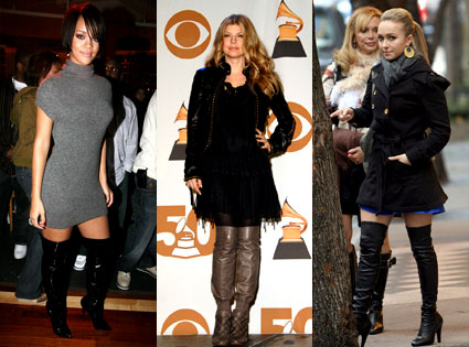 Over the Knee Boots. over-the-knee boots were