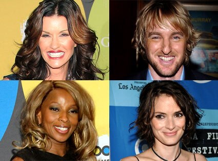Janice Dickinson, Owen Wilson, Mary J. Blige, Winona Ryder