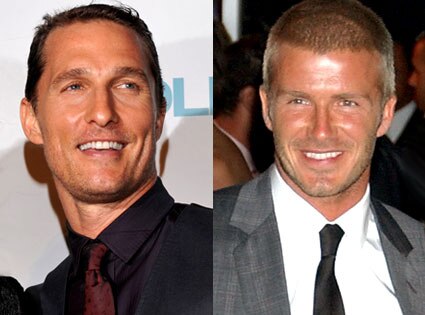 Matthew McConaughey, David Beckham