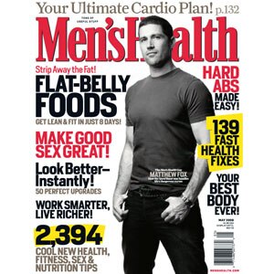 Matthew Fox, Men's Health Magazine