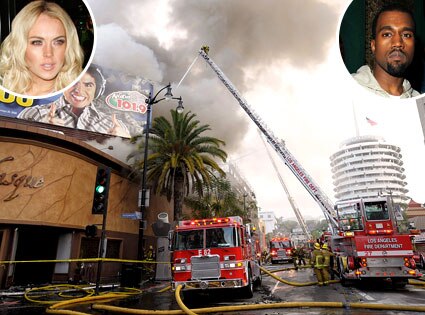 Basque Fire, Kanye West, Lindsay Lohan