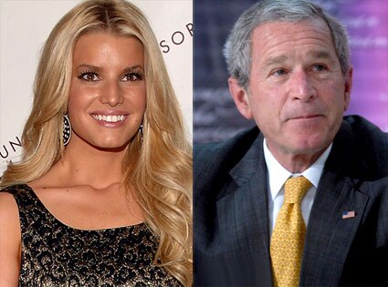 Jessica Simpson, George Bush