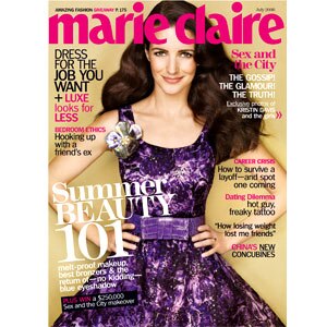 Kristin Davis, Marie Claire Magazine