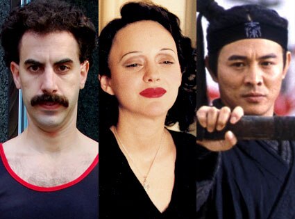 Sacha Baron Cohen, Marion Cotillard, Jet Li