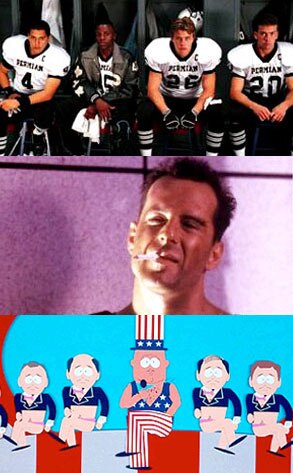 Die Hard, Friday Night Lights, South Park Die Hard, Friday Night Lights, South Park