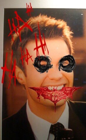 Ryan Seacrest (with Joker paint)