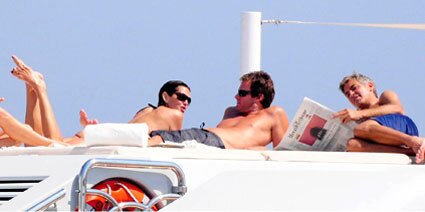 Cindy Crawford, Randy Gerbe, George Clooney