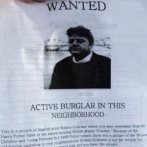 Robbie Coltrane, Wanted flyer
