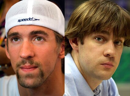Michael Phelps, John Krasinski Michael Phelps, John Krasinski