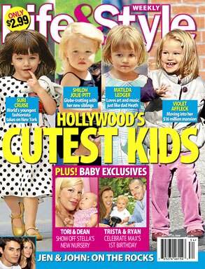 Suri Cruise, Shiloh Jolie-Pitt, Matilda Ledger, Violet Affleck, Life & Style Magazine