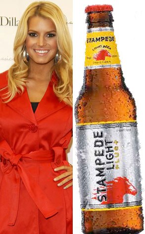 Jessica Simpson, Stampede Light, Beer Jessica Simpson, Stampede Light, Beer