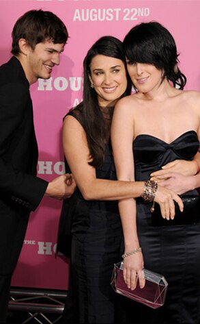 Ashton Kutcher, Demi Moore, Rumer Willis