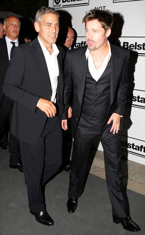 Brad Pitt, George Clooney Daniele Venturelli/Getty Images