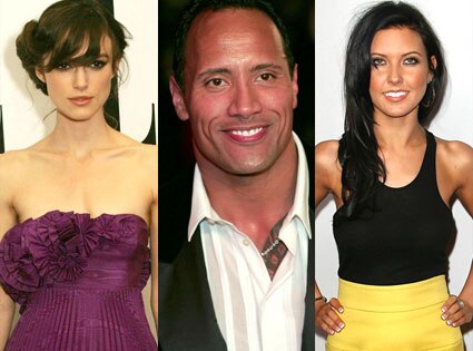 Keira Knightley, Dwayne "The Rock" Johnson, Audrina Patridge
