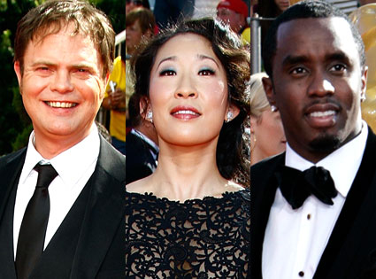 Rainn Wilson, Sandra Oh, Sean Combs