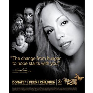 Mariah Carey, Hunger Relief Poster