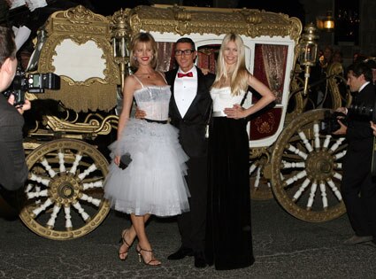 Eva Herzigova, Stefano Gabbana, Claudia Schiffer