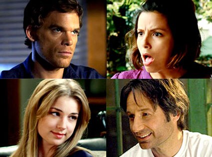 Michael C. Hall (Dexter), Eva Longoria (Desperate Housewives), Emily Van Camp (Brothers & Sisters), David Duchovny (Californication)
