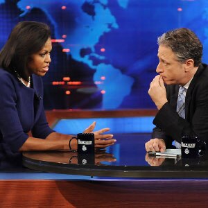 Michelle Obama, John Stewart