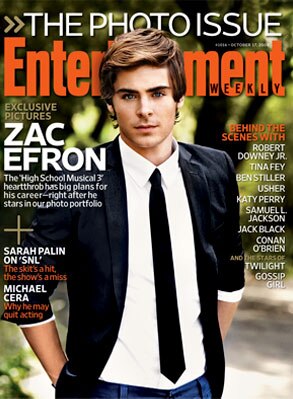 Zac Efron, Entertainment Weekly cover Zac Efron, Entertainment Weekly cover
