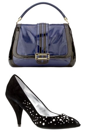 Anya Hindmarch for Target Patent Flap Tote, Sigerson Morrison for Target Suede Stud Pump
