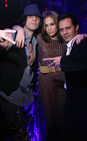 Criss Angel, Jennifer Lopez, Marc Anthony Couresy LAX Nightclub