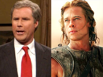 Will Ferrell (SNL), Brad Pitt (Troy)