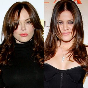 Rose McGowan, Khloe Kardashian