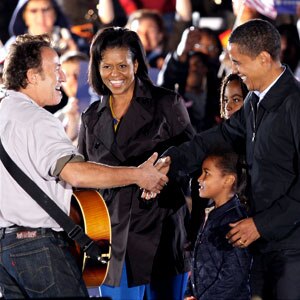 Bruce Springsteen, Barack Obama, Michelle Obama