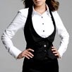 Express Black Tuxedo Vest