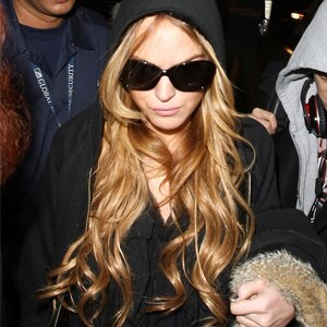 lindsay lohan fur