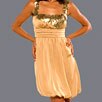 eDress Me Gold Two-Tone Chiffon Bubble Dress