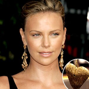 Charlize Theron, Breil Milano Diamond Heart Pendant