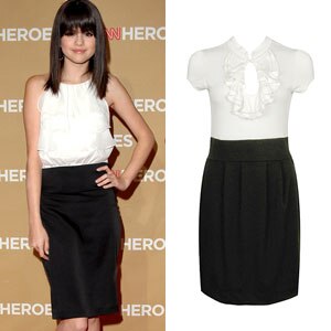 Selena Gomez, Forever 21 Juliarae Colorblock Dress