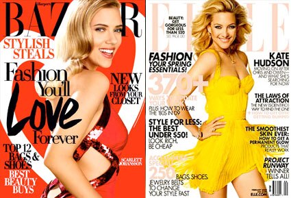 Scarlett Johansson, Harper's Bazaar, Kate Hudson, Elle