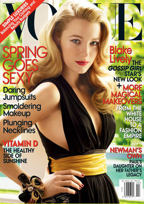 Serena van der Woodsen, er, sorry, Blake Lively landed her first Vogue cover 