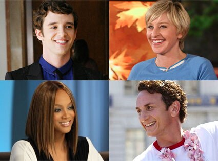 Michael Urie, Ellen DeGeneres, Tyra Banks, Sean Penn