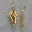 Yvone Christa Gold Leaf Chandelier Earrings
