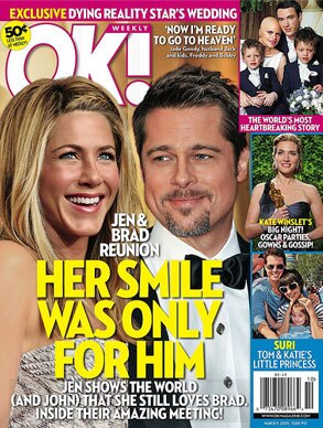 Jennifer Aniston, Brad Pitt, Ok!