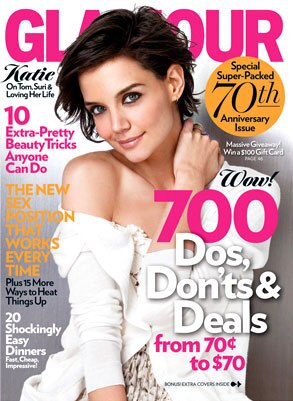 Katie Holmes, Glamour Magazine