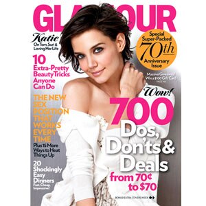 Katie Holmes, Glamour Magazine